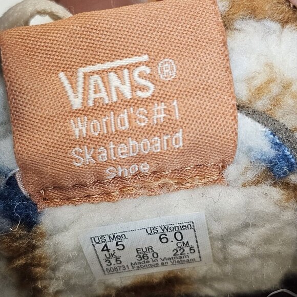 VANS Off The Wall Mens 4.5/Womens 6 Sk8-Hi Top Sunburn Marshmallow Tan Suede - Picture 2 of 13